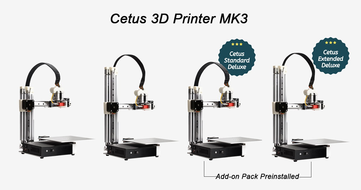 molester frokost syreindhold Cetus 3D Printer MK3 (Four Versions) - Tiertime 3D Printer Store